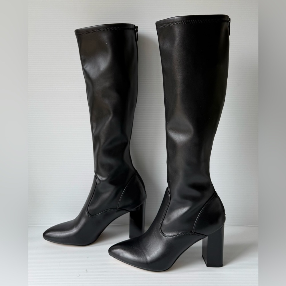 Franco Sarto Women's Knee High Boots High Heel Black Size 8 New